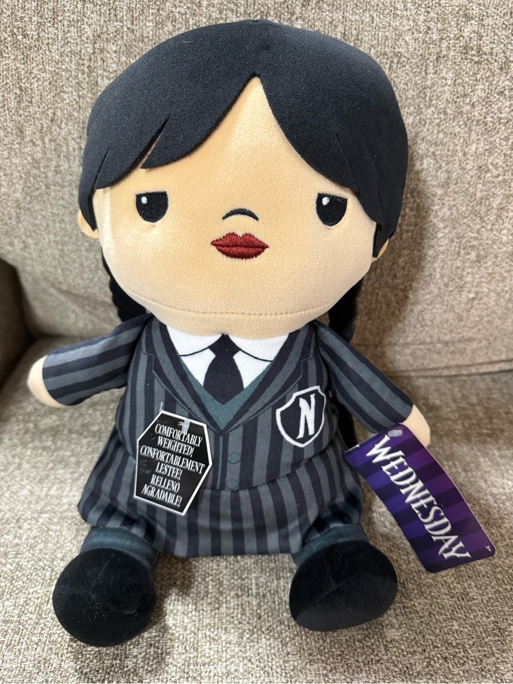 Wednesday Addams Weighted Plush